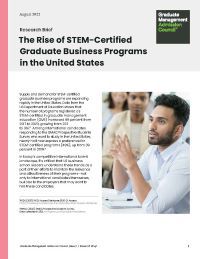 The Rise Of STEM-Certified Graduate Business Programs In The United ...